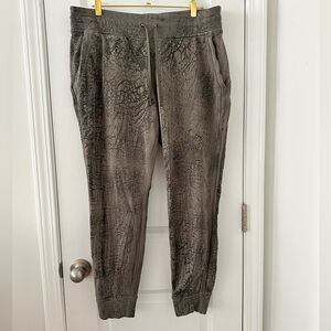 LIKE NEW worn once. French terry Lululemon joggers